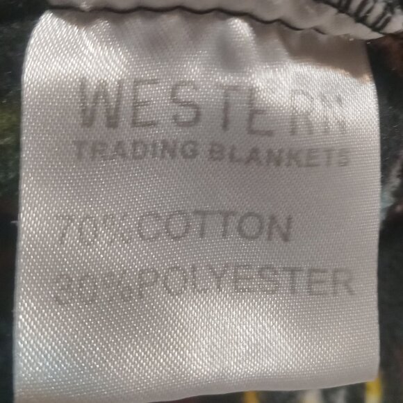 Western Trading Blankets Hooded Full Zip Fleece Aztec Southwestern Jacket L - Picture 6 of 8